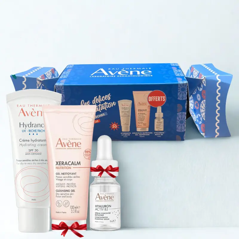 AVENE LES DELICES D'HYDRATATION HYDRANCE RICHE UV+GEL XERACALM+SERUM HYALURON ACTIBV B3