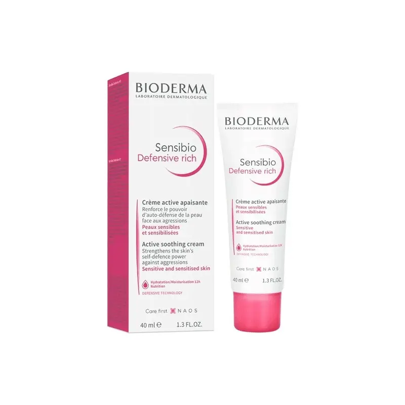 BIODERMA SENSIBIO DEFENSIVE CREME RICHE ACTIVE 40ML