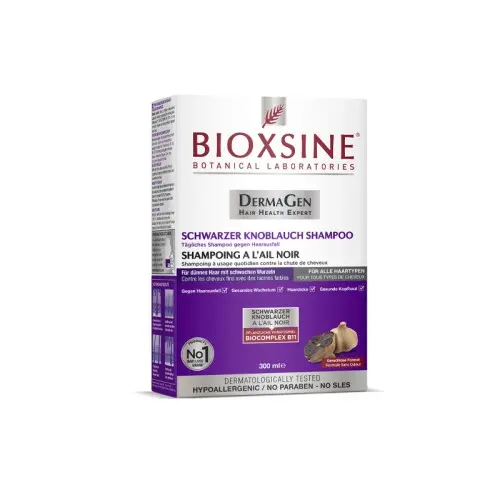 BIOXSINE SHAMPOOING ANTI CHUTE A L'AIL NOIR 300ML