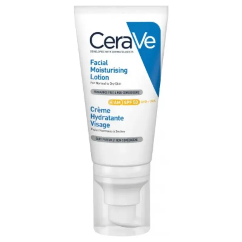 CERAVE CREME HYDRATANTE VISAGE P.SECHES SPF50+ 52ML