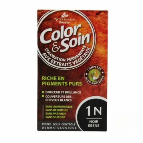 COLOR & SOIN COLORATION NOIR EBENE 1N