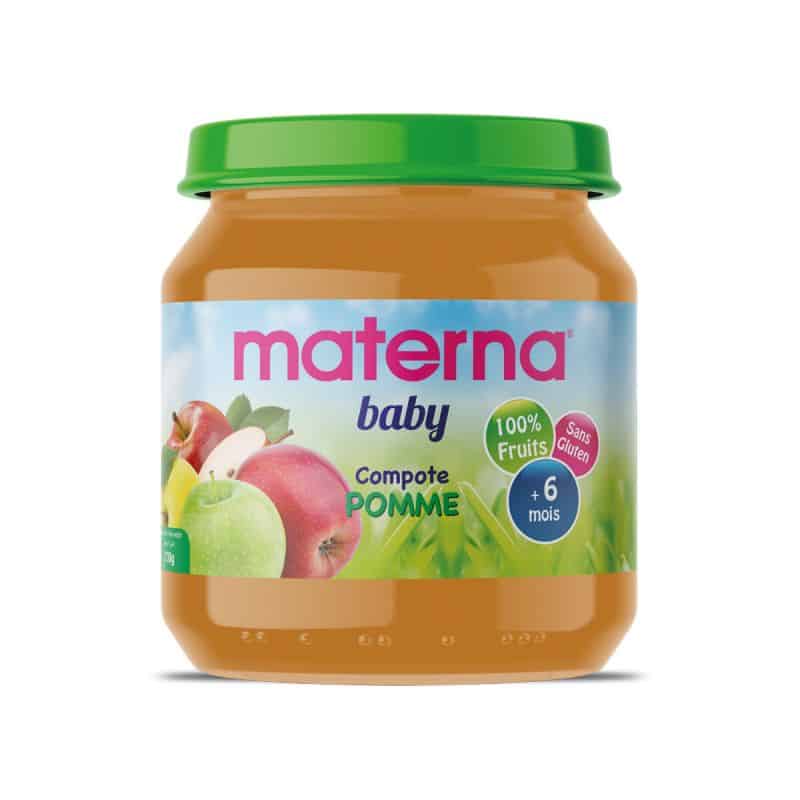 MATERNA COMPOTE POMME 130G