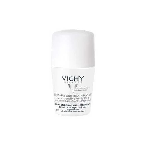 VICHY DEODORANT ANTI TRANSPIRANT 48H PEAUX SENSIBLES 50ML