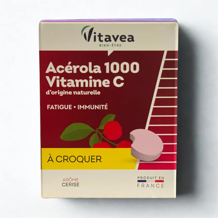 VITAVEA ACEROLA 1000 VITAMINE C 28 COMPRIMES A CROQUER