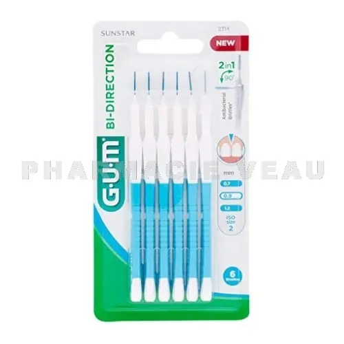 GUM BROSSETTE BI-DIRECTION 0.9MM BT6