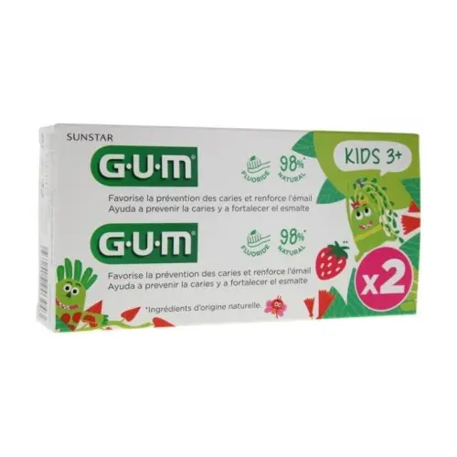 GUM DENTIFRICE DUO PACK KIDS 3-6ANS