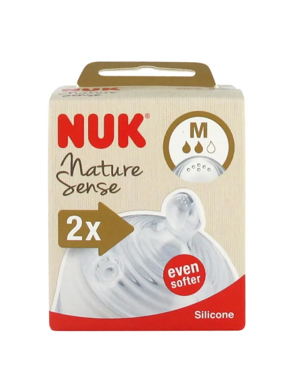 NUK 2 TETINES NATURE SENSE M 6-18 25025