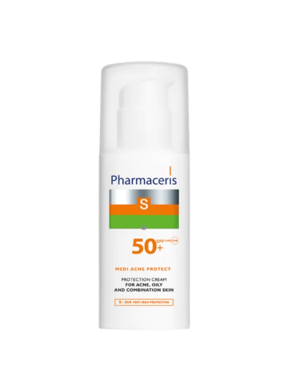 PHARMACERIS S MEDI ACNE PROTECT CREME SPF50+ PEAU ACNÉIQUE 50ML